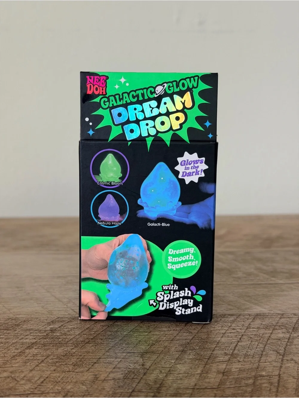 RARE Limited Edition Viral Glow In Dark NeeDoh Galactic Glow Dream Drop Squeeze